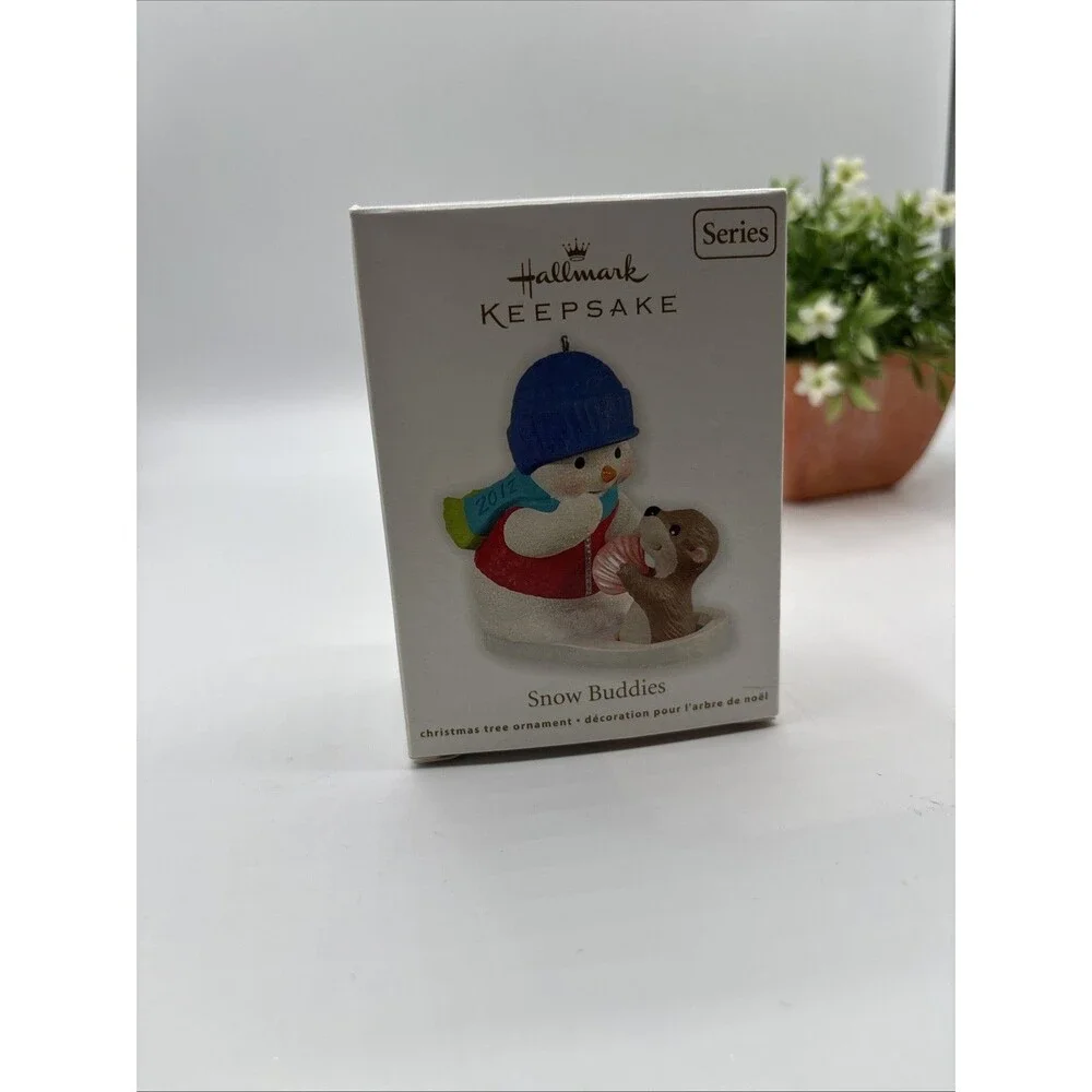 2012 Hallmark Keepsake Christmas Ornament Snow Buddies 15th in Series Preowned